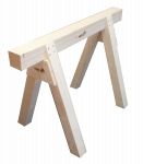 Zimmermannsböcke aus qualitativ hochwertigem Konstruktionsvollholz Fichte - Holzbock Bausatz.