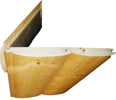 Rundblockwandschalung für Holz Carport